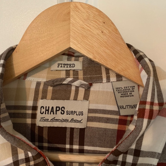 Chaps XXL Mens Plaid Casual Shirt - Picture 2 of 11